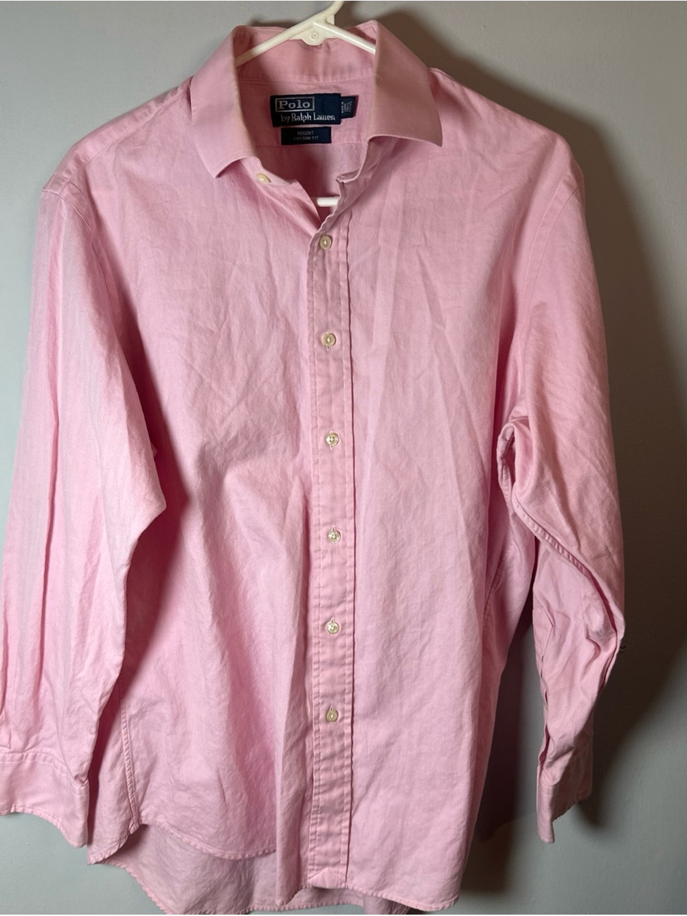 Vintage Polo by Ralph Lauren Men's Classic Pink Button-Down Shirt 32/33